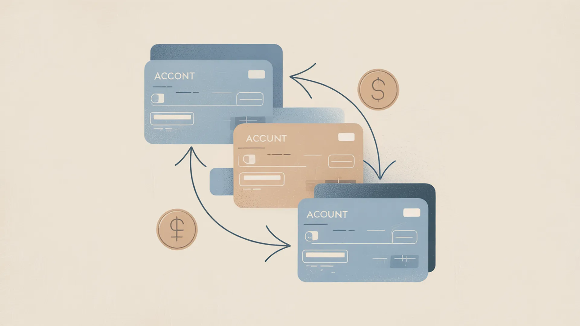 Minimal illustration of currency flow between accounts